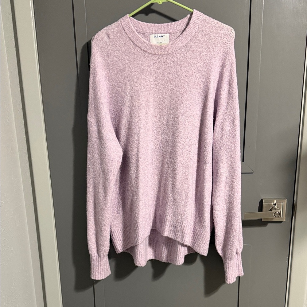 Old Navy Women's Light Purple Crew Neck Sweater